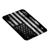 Magnet Flexible Black and White Grunge (Côté Droit)