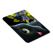 Magnet Flexible Black Cat 557 Papillon bleu Fleurs (Côté Droit)