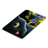 Magnet Flexible Black Cat 557 Papillon bleu Fleurs (Côté Gauche)