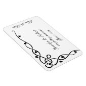Magnet Flexible Black Celtic Knot Corner Vine Enregistrer la date (Côté Droit)