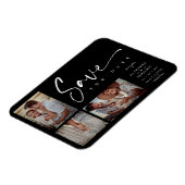 Magnet Flexible Black Chic Trendy Collage Mariage Covid19 3 Photos (Côté Gauche)