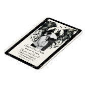 Magnet Flexible Black Cream Silver Gothic Love Bats Enregistrer la (Côté Gauche)