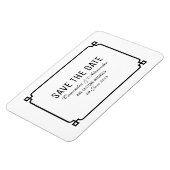 Magnet Flexible Black Deco Chic Enregistrer la date (Côté Gauche)