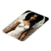 Magnet Flexible Black Girl Angel Angelcore Art (Côté Gauche)