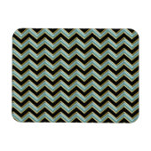 Magnet Flexible Black Gold Turquoise ZigZag (Horizontal)