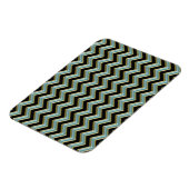 Magnet Flexible Black Gold Turquoise ZigZag (Côté Gauche)