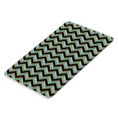 Magnet Flexible Black Gold Turquoise ZigZag (Côté Gauche)