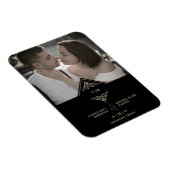 Magnet Flexible Black Golden Chic dentelle romantique Couple Maria (Côté Droit)