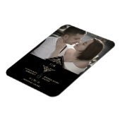 Magnet Flexible Black Golden Chic dentelle romantique Couple Maria (Côté Gauche)