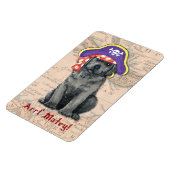 Magnet Flexible Black Lab Pirate (Côté Gauche)