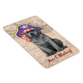 Magnet Flexible Black Lab Pirate (Côté Droit)
