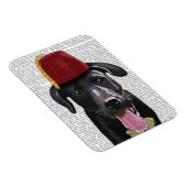 Magnet Flexible Black Labrador Avec Fès (Côté Droit)