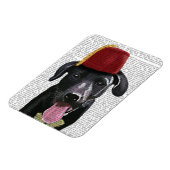 Magnet Flexible Black Labrador Avec Fès (Côté Gauche)