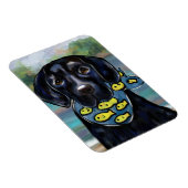 Magnet Flexible Black Labrador Retriever (Côté Droit)