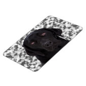 Magnet Flexible Black Labrador Retriever (Côté Gauche)