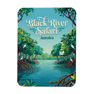 Magnet Flexible Black River Safari, Jamaïque Jamaïque