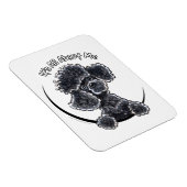 Magnet Flexible Black Toy Poodle IAAM (Côté Droit)