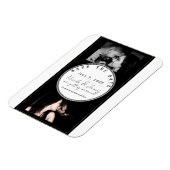 Magnet Flexible Black White Gold Modern Minimal Enregistrer la dat (Côté Gauche)