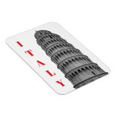Magnet Flexible Black White Leaning Tower of Pisa Italy (Côté Droit)