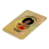 Magnet Flexible Black Woman African Proverbs cite l'art de la sage (Côté Gauche)