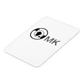Magnet Flexible Black world globe ajouter nom monogramme détails d (Côté Gauche)