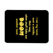 Magnet Flexible Blague de tortilla Boom drôle (Horizontal)