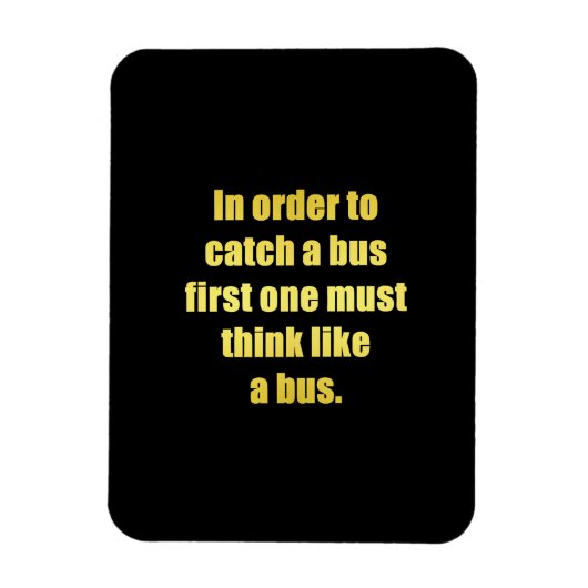 Magnet Flexible Blague drôle pour attraper un bus (Vertical)