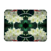 Magnet Flexible Blanc Azalea Fleurs Cadre Ajouter Votre Photo (Horizontal)