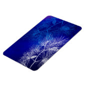 Magnet Flexible Blanc Bleu Pine de Vacances d'hiver (Côté Gauche)
