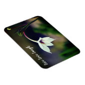 Magnet Flexible Blanc Gladiolus Garden Fleur Motivation (Côté Droit)