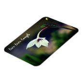 Magnet Flexible Blanc Gladiolus Garden Fleur Motivation (Côté Gauche)
