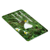 Magnet Flexible Blanc sur vert Personnalisé (Côté Droit)