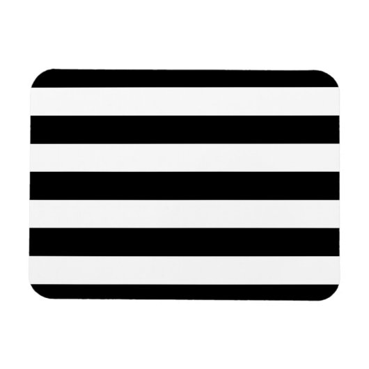 Magnet Flexible Blancs Et Noirs Élégants (Horizontal)