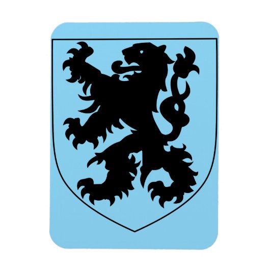 Magnet Flexible Blason de Flandre (Vertical)