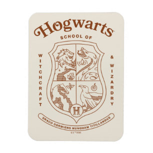 Magnet Flexible Blason de l'École de Sorcellerie et de Magie HOGWA