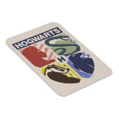 Magnet Flexible Blason timbré vintage HOGWARTS™ (Côté Droit)