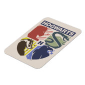 Magnet Flexible Blason timbré vintage HOGWARTS™ (Côté Gauche)