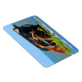 Magnet Flexible Bleu Abstrait d'épave (Côté Droit)