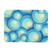 Magnet Flexible bleu Abstrait en vert (Horizontal)