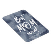 Magnet Flexible Bleu Aquarelle Splash Meilleure Maman Fête des Mèr (Côté Droit)