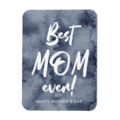 Magnet Flexible Bleu Aquarelle Splash Meilleure Maman Fête des Mèr (Vertical)