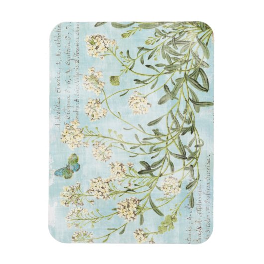 Magnet Flexible Bleu Botanique (Vertical)