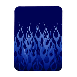 Magnet Flexible Bleu cool sur Blue Racing Flames