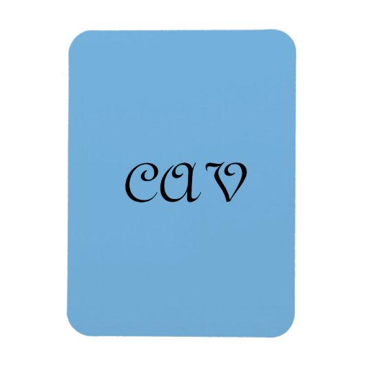 Magnet Flexible Bleu de Cornflower (Vertical)