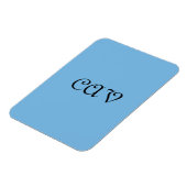 Magnet Flexible Bleu de Cornflower (Côté Gauche)