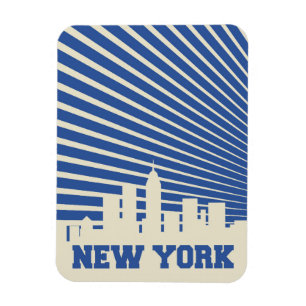Magnet Flexible Bleu de New York City
