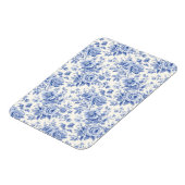 Magnet Flexible Bleu de toile à fleurs (Côté Gauche)