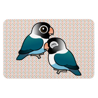 Magnet Flexible Bleu Masqué Lovebird adorable paire