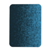 Magnet Flexible Bleu, moderne, rétro, cool, motif à points tendanc (Vertical)