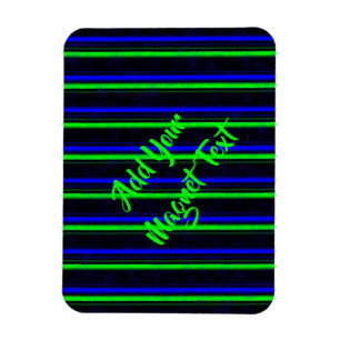 Magnet Flexible Bleu Noir Grandes Vertes